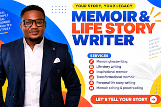 ghostwrite memoir, life story, biography, inspirational memoir