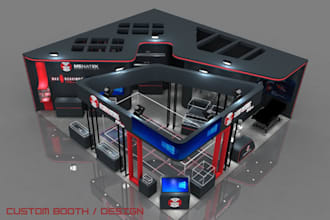 design custom 3d exhibition stand and  bematrix, event design, backdrops