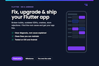 fix, upgrade and publish your flutter app to the app store and google play