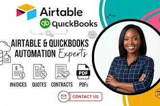automate airtable invoices, quotes, contracts and pdf with quickbooks