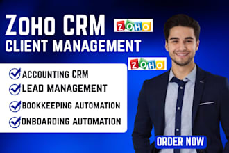 setup accounting zoho CRM client management zoho CRM onboarding automation