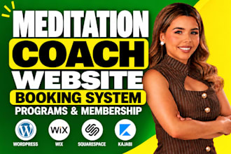 setup squarespace meditation coach website booking programs and membership skool