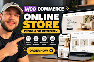 design or redesign a professional woocommerce online store