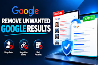 remove negative google results, deindex mugshots, bad article, news and links