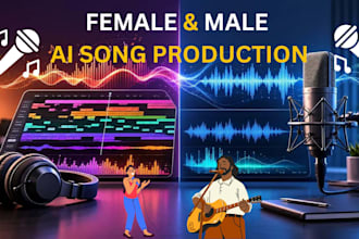 create custom ai song in any style, male female, and promote your ai song