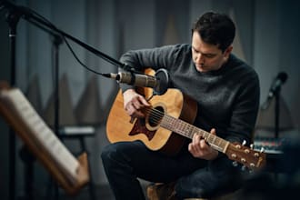 record acoustic guitar for your song