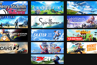 reate steam capsule art, steam page key art, store images and game cover assets