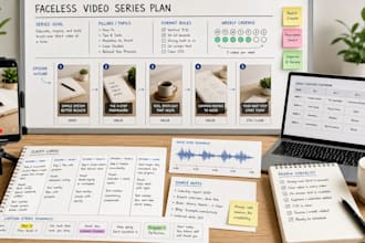create a content plan for your faceless youtube channel