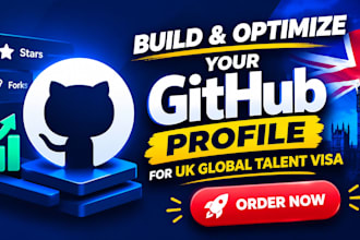 build optimize github profile for the UK global talent visa
