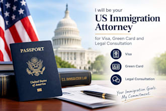 be your US immigration attorney for visa, green card and legal consultation