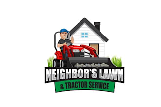 design unique small town tractor service logo for you