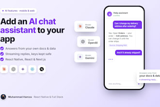 add an ai chat assistant to your react native or web app