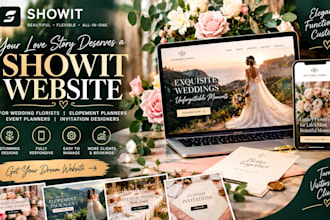 do wedding florists elopement event planner invitation designers showit website