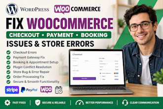 fix woocommerce checkout payment gateway booking issues and store errors