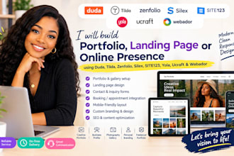 build duda tilda zenfolio silex site123 yola ucraft webador portfolio website