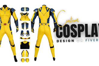 do cosplay creation, cosplay costume commision, props, armor, mask for cosplay