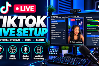 setup tiktok live studio with obs for vertical streaming and audio