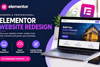 elementor redesign, wordpress redesign, website redesign, elementor website
