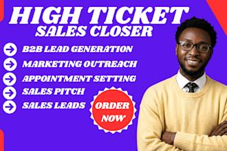 sales closer b2b sales representative lead generation cold saas sales closer