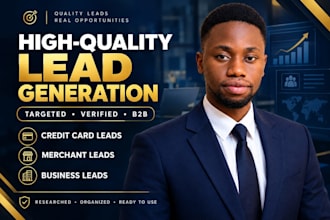provide targeted credit card processing leads and merchant leads