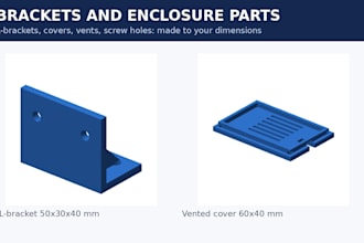 design a 3d printable replacement part or bracket stl