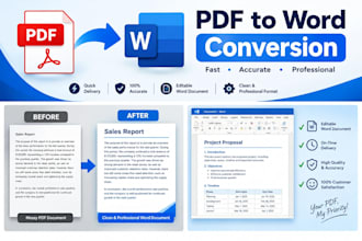 convert PDF to word and format documents