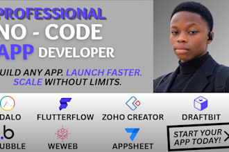 develop no code web apps using bubble io for saas mvps softr noloco flutter flow