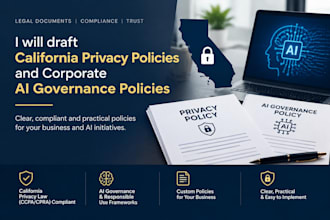 draft california privacy policies and corporate ai governance policies