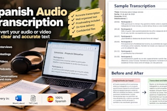 transcribe spanish audio and video accurately