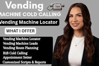 cold calling high traffic vending machine locator atm and lead generation