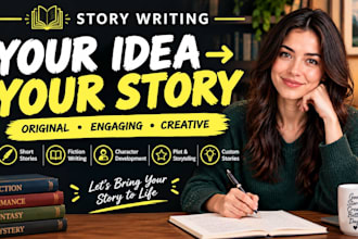ghostwrite your fiction story, book or novel outline