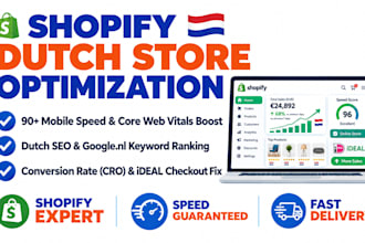 optimize shopify dutch store speed optimization onpage seo shopify audit cro