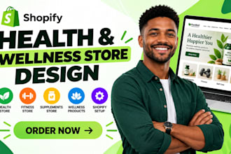 design health and wellness store redesign shopify health and wellness store