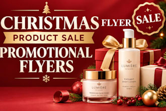 design christmas flyer, product sale flyer, and promotional flyer