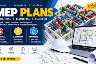 prepare complete mep permit drawings for commercial buildings
