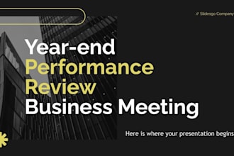 design a company year in review presentation in powerpoint