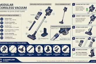 design clear product manual, assembly instruction installation guide user manual