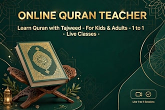 be your online quran teacher with tajweed and memorization