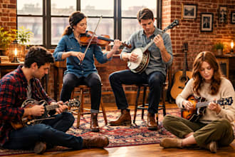 record live mandolin, banjo,  dobro, fiddle and blueegrass for your song