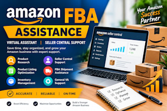 provide amazon fba assistance and seller central support