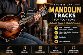 record professional mandolin tracks for your song