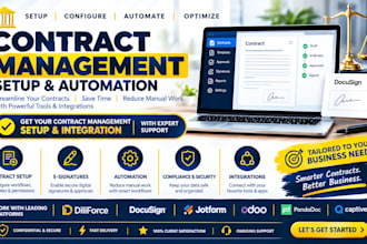 setup contract management diliforce docusign jotform odoo pandadoc captivateiq