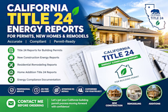 california title 24 energy reports for permits, new homes and remodels