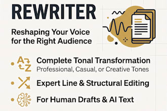 rewrite and adjust the tone for your target audience