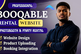 booqable rental website with booking integration for photobooth and party rental