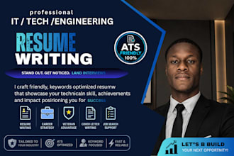 write an ats friendly IT, tech, and engineering resume, CV