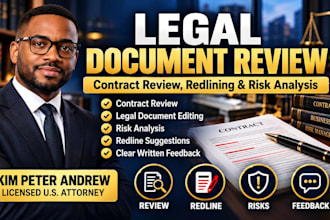 review legal contracts, business agreements and identify legal risks