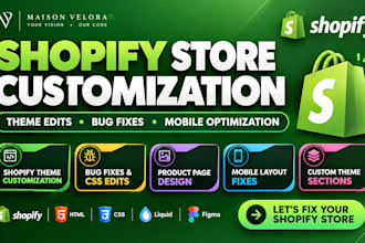 do shopify customization shopify theme edits shopify mobile layout fix shopify