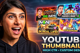 create high CTR youtube thumbnails