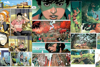 do comic book illustration graphic novel comic strip comic artist comic page art